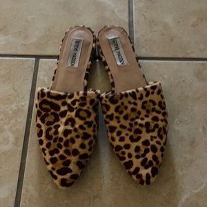 Steve Madden leopard mules
